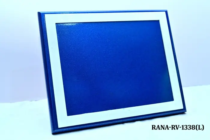 Premium blue certificate award plaque